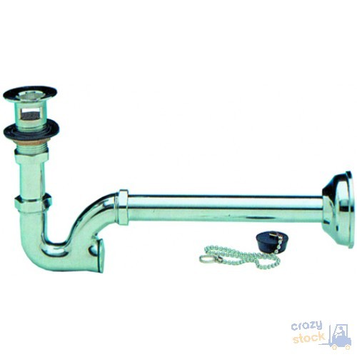 Siphon chromé pour lavabo - siphon,