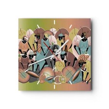 Horloge murale en verre