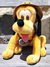 Peluche 28cm Disney Pluto Safari Disneyland Paris A-51 no Mickey Donald Dingo