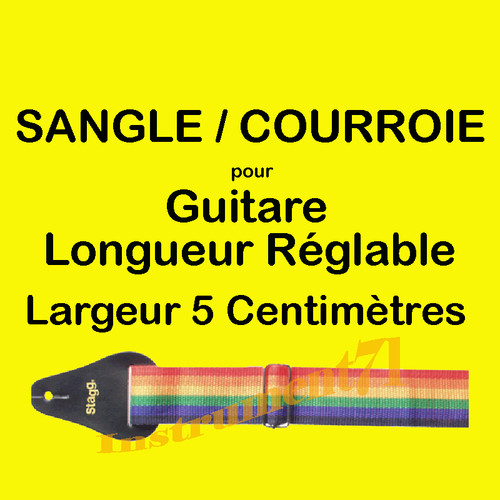 Sangle pour guitare nylon - pour,