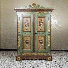 Voglauer Armoire Paysanne Avec Mehrzweckeinteilung Altgrün Anno 1800 Solid Peint