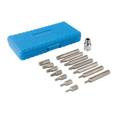 PROMO COFFRET DE 15 EMBOUTS TORX COURTS 30mm ET LONGS 75mm de T20 à T55