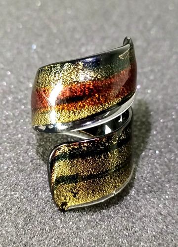 Ancienne bague ruban - ancienne, verre