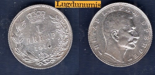 Serbie dinar 1915 ttb sup - dinar,
