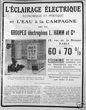PUBLICITÉ 1910 HAMM