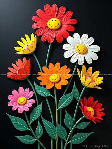 Photo fleurs artistiques - a4,