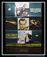 GOLDFINGER ? James Bond 007 Spanish 1SH Vintage Movie Poster Original 1964