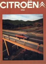 Catalogue brochure Citroën GSA / Break 1980/1981 Pays Bas / Nederland
