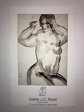 Sanyu original poster 1992 galerie Riedel 常玉