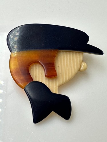 Lea stein ancienne broche - ancienne, en