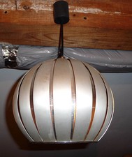 Superbe Lustre Vintage Inox &