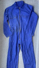 ANCIEN COMBINAISON SALOPETTE BLEU TRAVAIL DÉLAVÉ PAYSAN MINEUR TAILLE 56