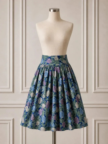Cacharel vintage floral - vintage, skirt
