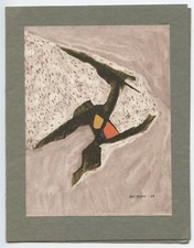 JEF BANC REPRODUCTION OFFSET 1958 SIGNÉE DANS LA PLANCHE SIGNED OFF-SET