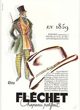 Publicité ancienne chapeau