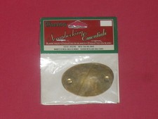 3 écussons ovale en métal