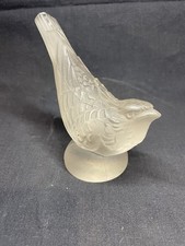 Oiseau en verre moulé-pressé, presse papier, Lalique, Sabino, Daum...