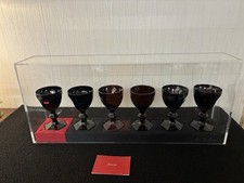 Coffret 6 verres noir en cristal Baccarat et Ph. Starck numéroté 906