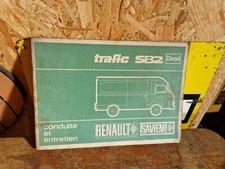 notice utilisation carnet conduite entretien SAVIEM SB2 RENAULT TRAFIC diesel