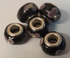 5 Perles Lampwork , perles de