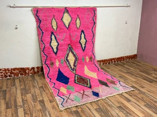 Tapis berbère marocain rose