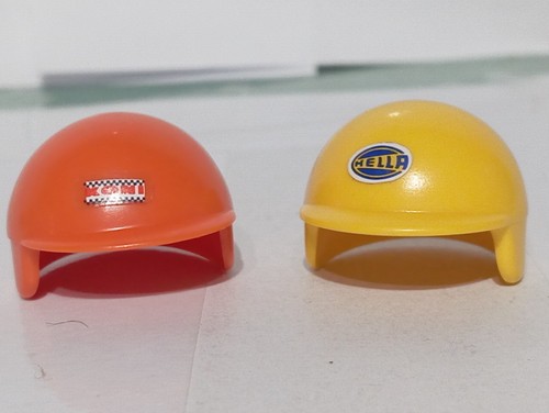 Playmobil casque orange - x2,