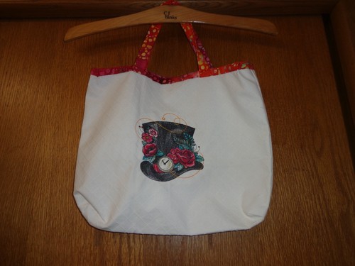 Artistic tote bag - mad, hatter