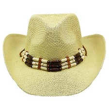 Straw Cowboy Hat Men Cowgirl