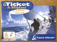ROUTE DU RHUM TICKET TÉLÉPHONE SPÉCIMEN CARTE PREPAYÉE PREPAID SCHEDA CALLING