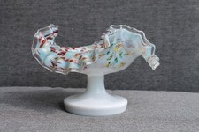 Magnifique Coupe Opaline Emaillée Fleur 12,5 cm Clichy Pantin Ancienne XIX ème ?