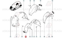 Pare boue avant gauche