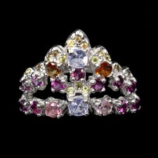 925 Bague en Argent Rond