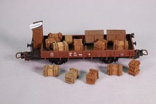 LE4909 LIMA Ho Wagon plat à guérite FS Italia transport de caisses P660 513