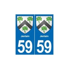 59 Jenlain blason autocollant