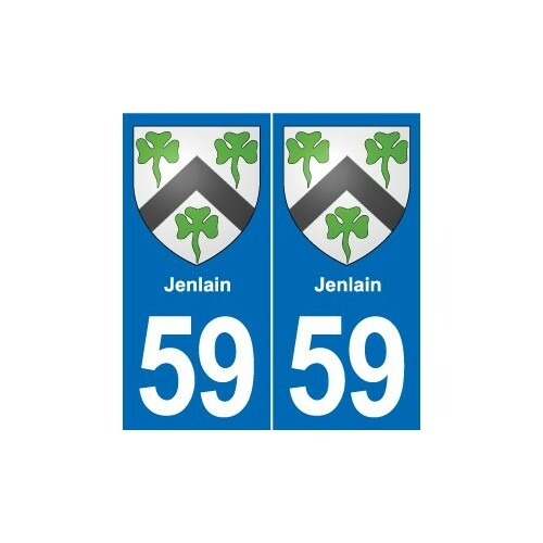 Jenlain blason autocollant - 59,
