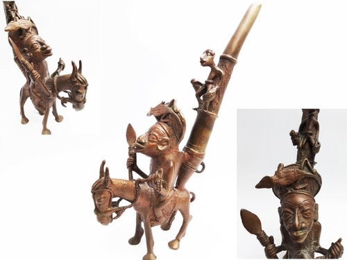 Art tribal ancienne pipe - tribal,