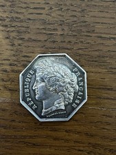 Jeton Argent Octogonal