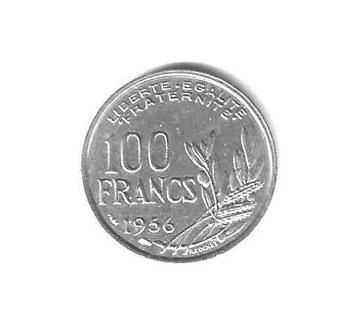 France 100 francs 1956 - ,