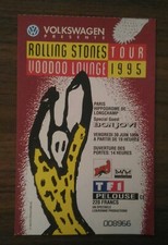 ticket billet used place concert THE ROLLING STONES 1995 PARIS + BON JOVI