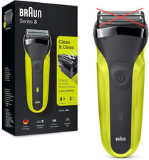 Rasoir Électrique Braun Series 3 300 - Noir et Vert, 3 Lames
