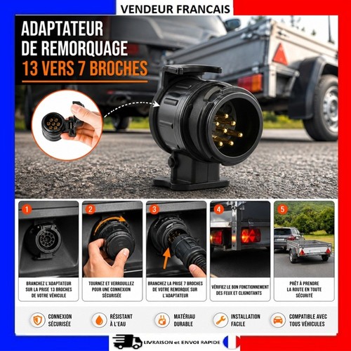 Adaptateur prise broches - adaptateur, 13