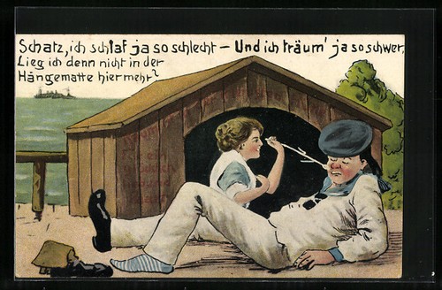 Künstler marin avec son - künstler-ak,