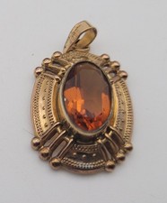 Ancien Pendentif Plaqué Or