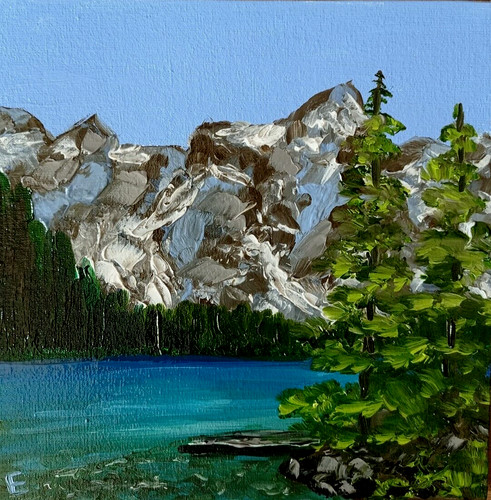 Tableau original huile paysage - tableau,