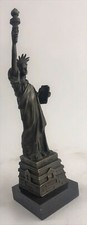 Original Vienna Bronze Sculpture De Liberty New York Monument Figurine Maison