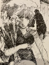 Gravure art déco femme - gravure,