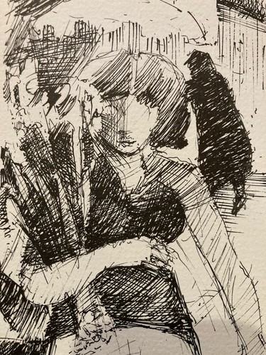 Gravure art déco femme - gravure,