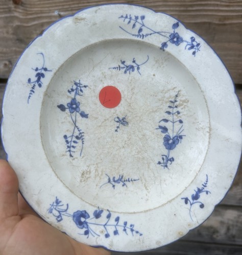 Assiette porcelaine tendre - tendre, de