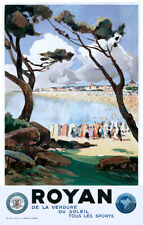 Affiche chemin de fer État - Royan 2