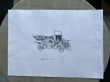 ENSEMBLE DE 34 ILLUSTRATIONS VOITURES 30.5 x 42.5 EN TRÈS BON ÉTAT